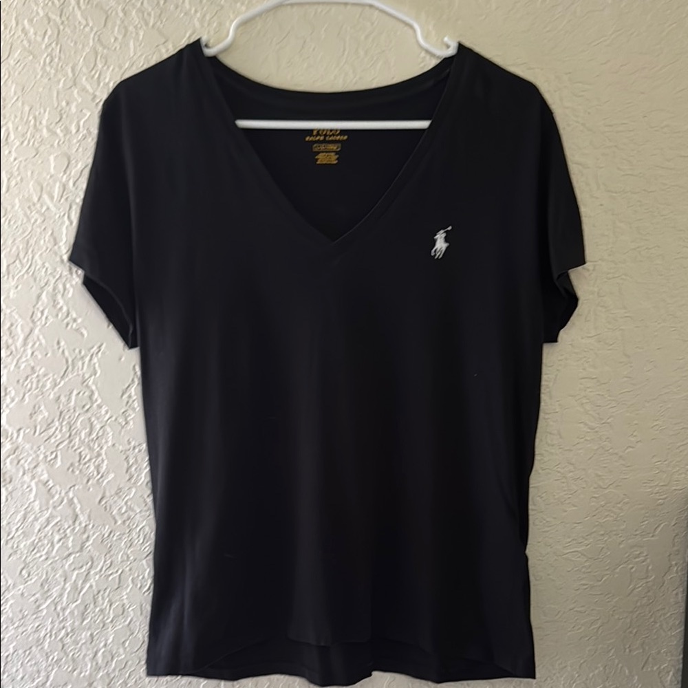 Ralph Lauren Black V-Neck T-Shirt